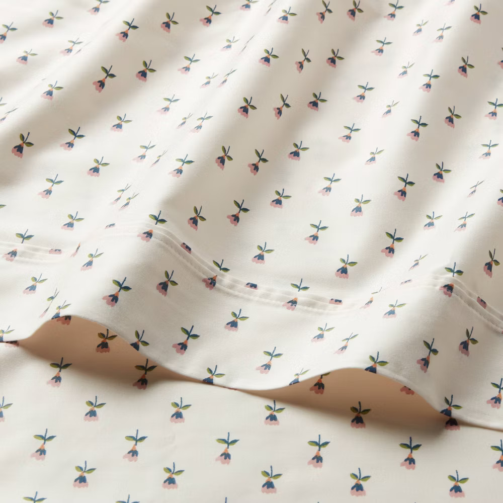 King Printed Performance 400 Thread Count Sheet Set Tulip Toss - Threshold: