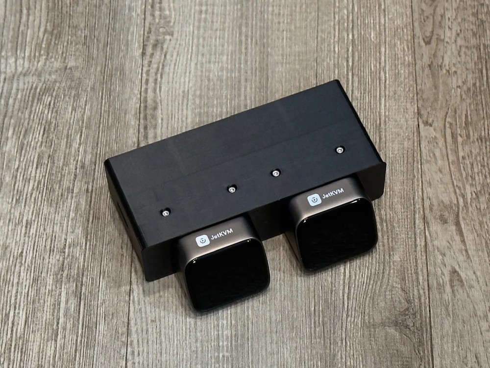 JetKVM Dual Adapter Insert for AI Key Rack Mount