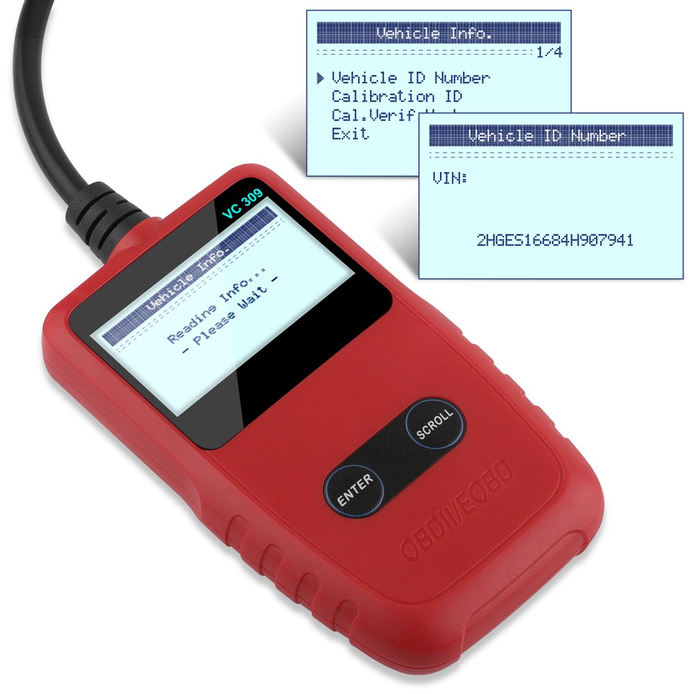VC309 OBDII Scanner Automotive Engine Check Fault Code Reader Diagnostic Tool
