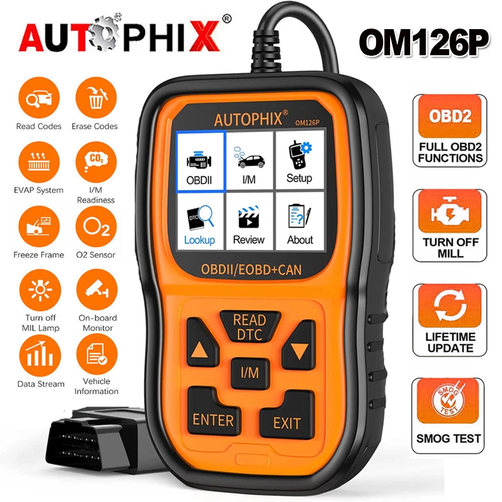 AUTOPHIX OM126P OBD2 Scanner Auto Diagnostic Tool Check Engine Light Code Reader