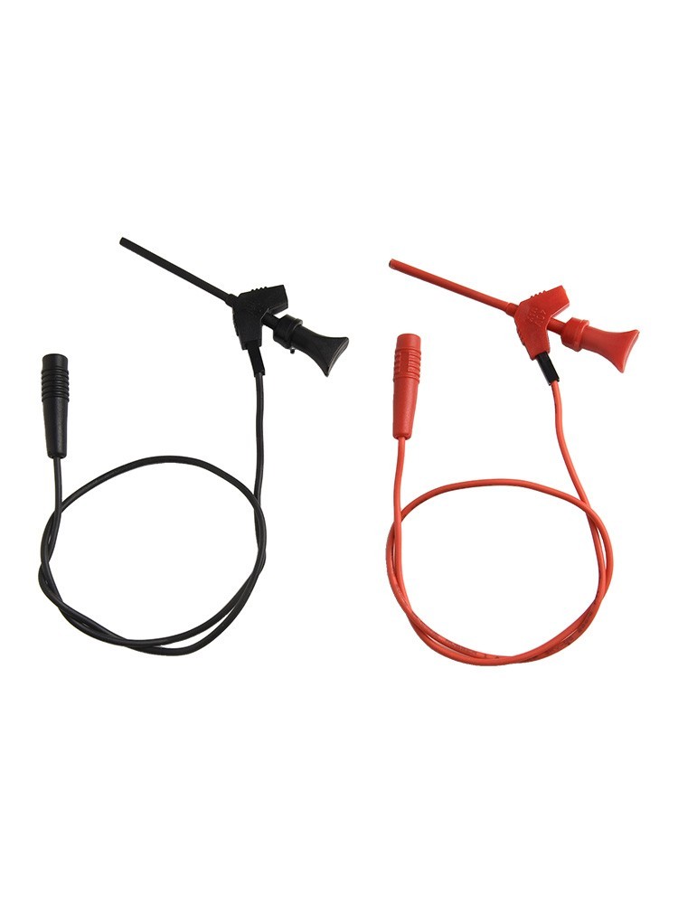 Compact Multimeter Test Hooks with 10 Inch Leads for IC Testing and Repairs