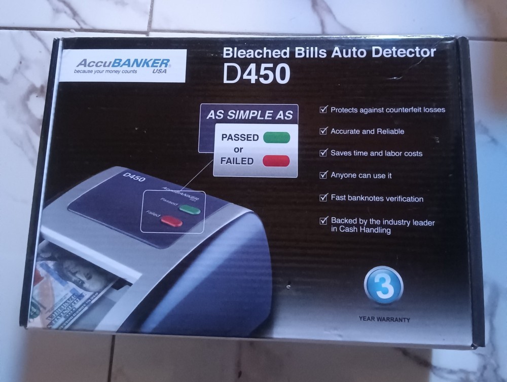 AccuBANKER D450 Bleached Bills Auto Detector -