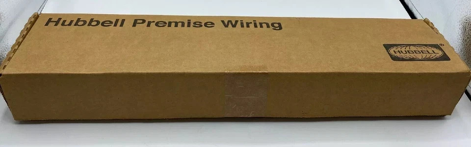 (NEW OPEN BOX) P5E24BF HUBBLE Patch Panel, Cat 5e, Front Access, T568B, 24-Port