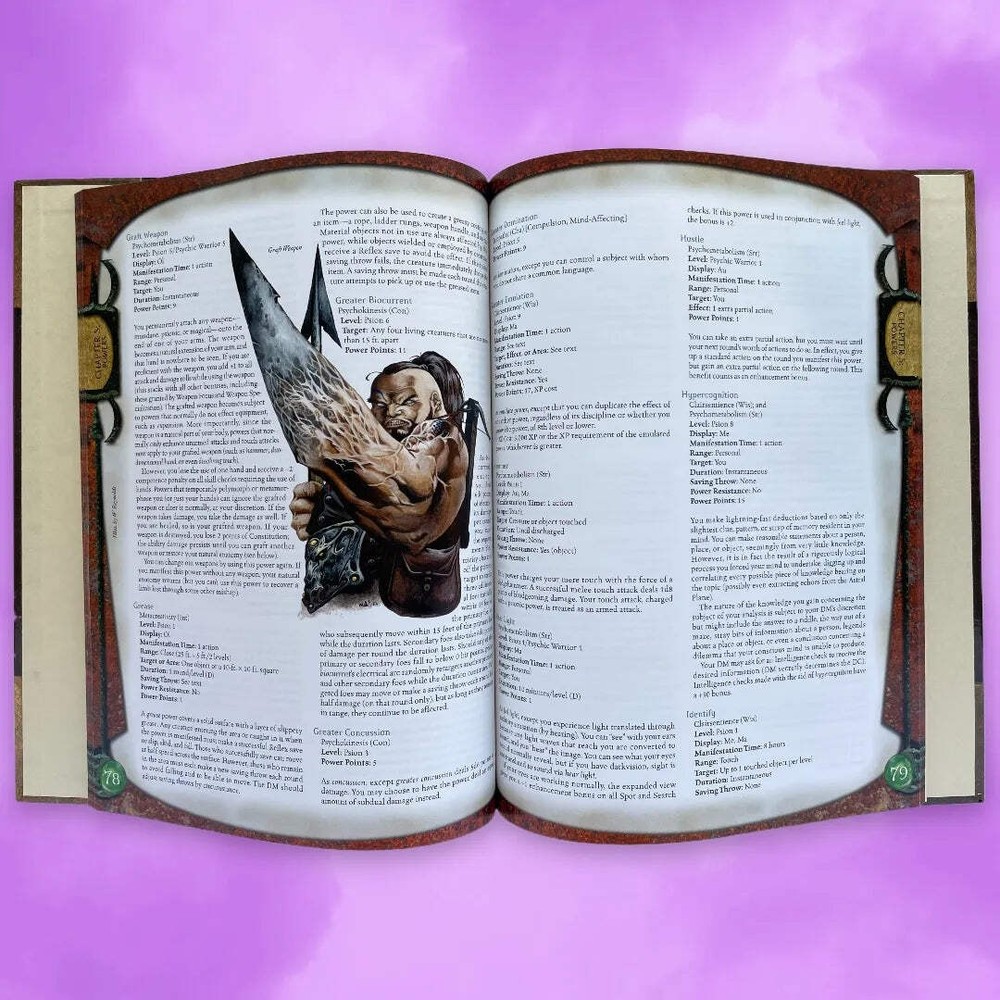 Psionics Handbook Dungeons & Dragons 3e