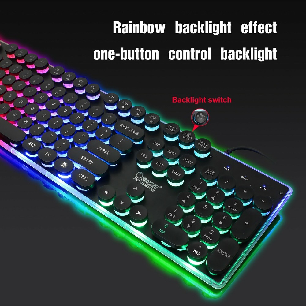 X2 Pro Computer Video Gaming PC Keyboard Game Panel Keypad LED + Color DPI Mouse