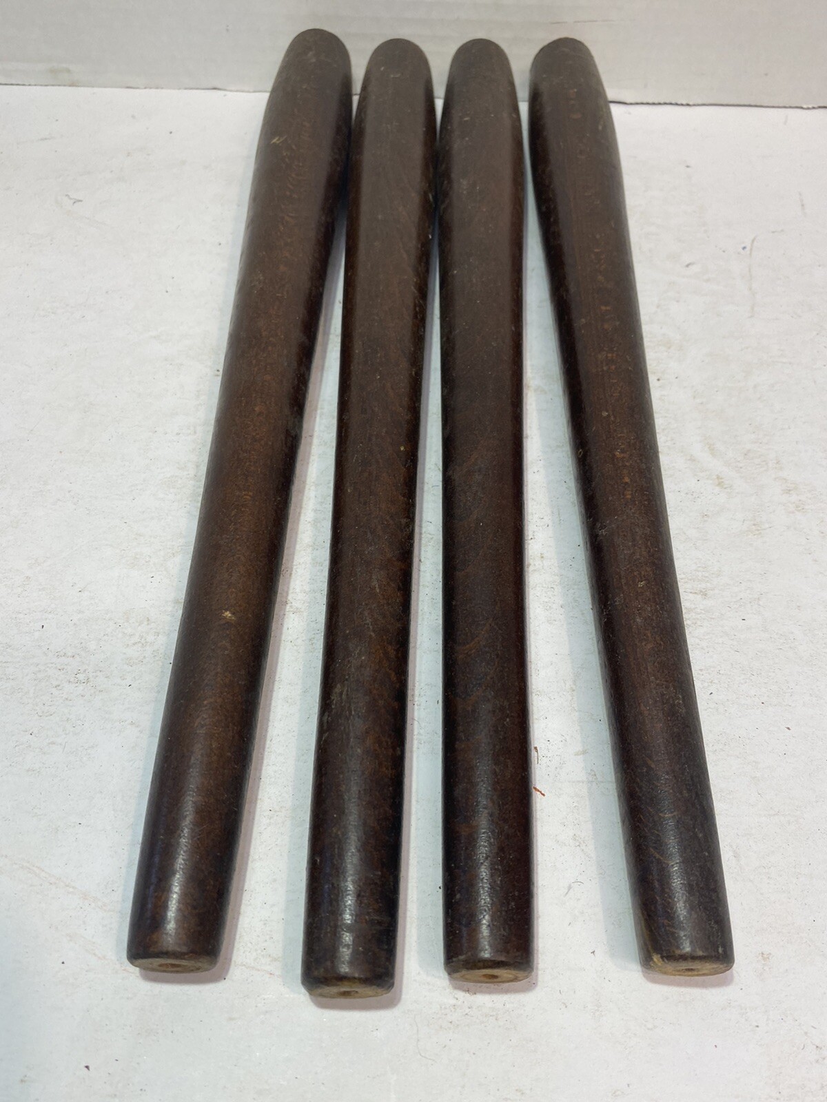 Vintage Set Of 4 Mid Century MCM 14” Wood Furniture Legs