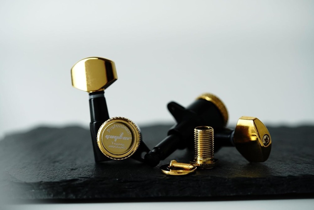 Precise 1:18 Gear Ratio Locking Tuners for Accurate String Tension Adjustment