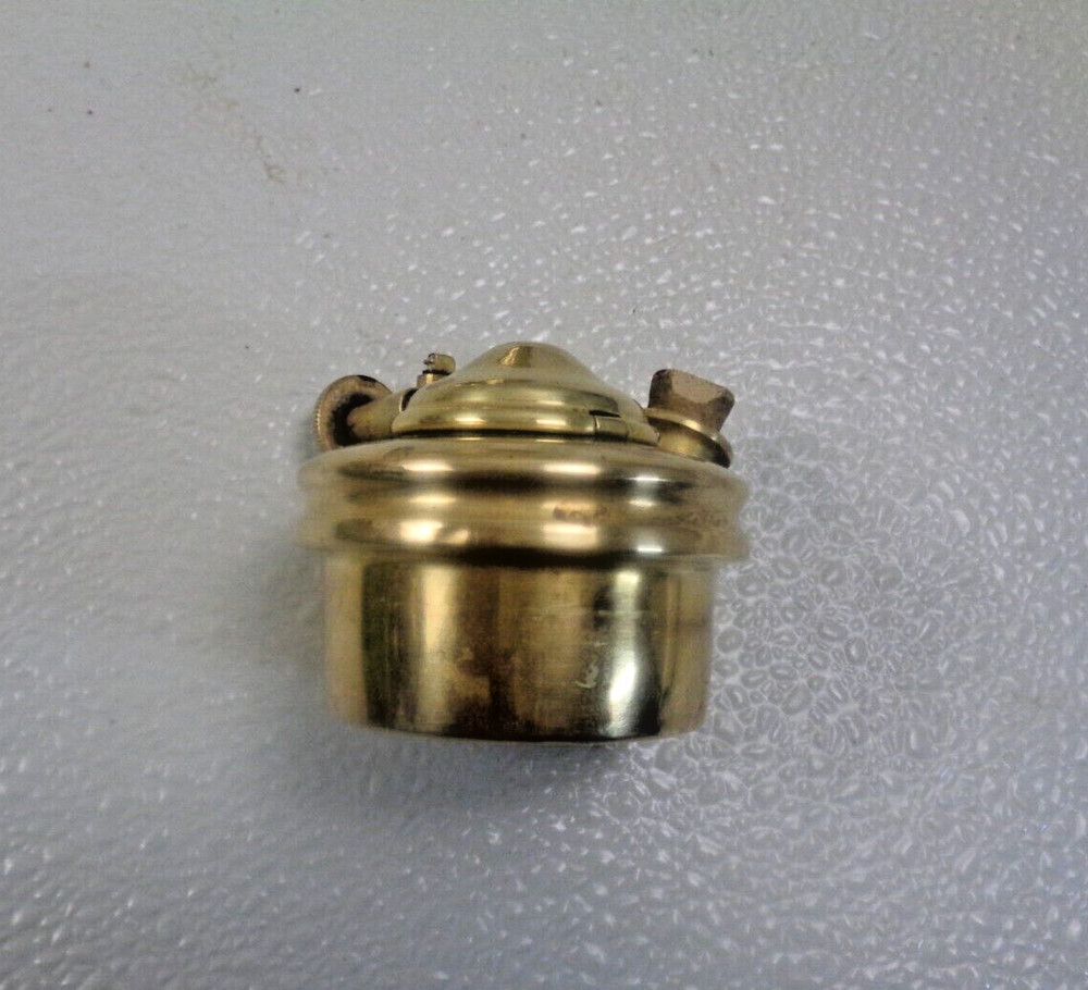 Antique Rare G.D. Trademark Brass tilting Teapot with warmer