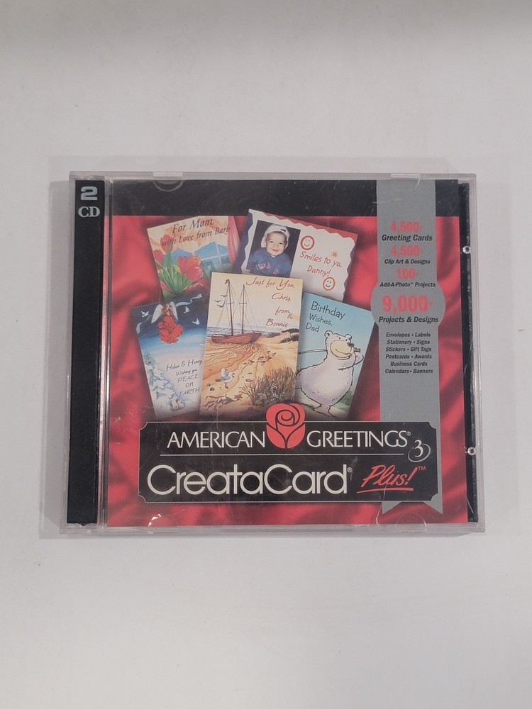 4 Creative PC CD-ROMs - Hallmark Scrapbook Studio, CreataCard, Greeting Cards
