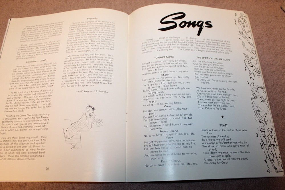 Original WW2 U.S. Army Air Forces "Preflight" Aviation Cadets April 1943 Booklet