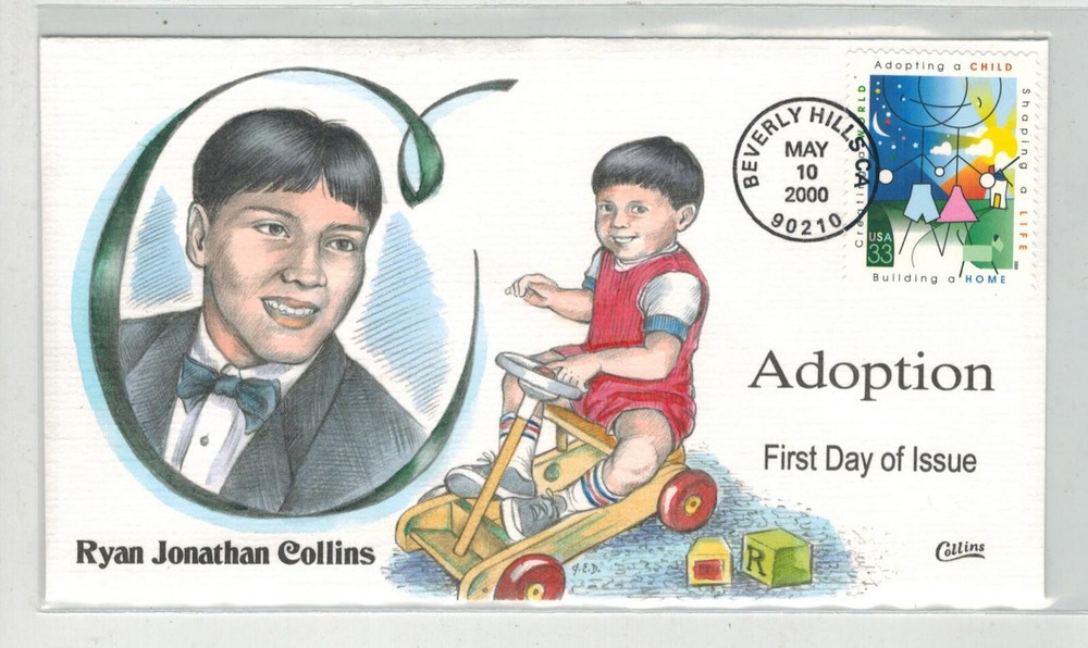 2000 COLLINS HANDPAINTED 3398 ADOPTION ISSUE RYAN JONATHAN COLLINS