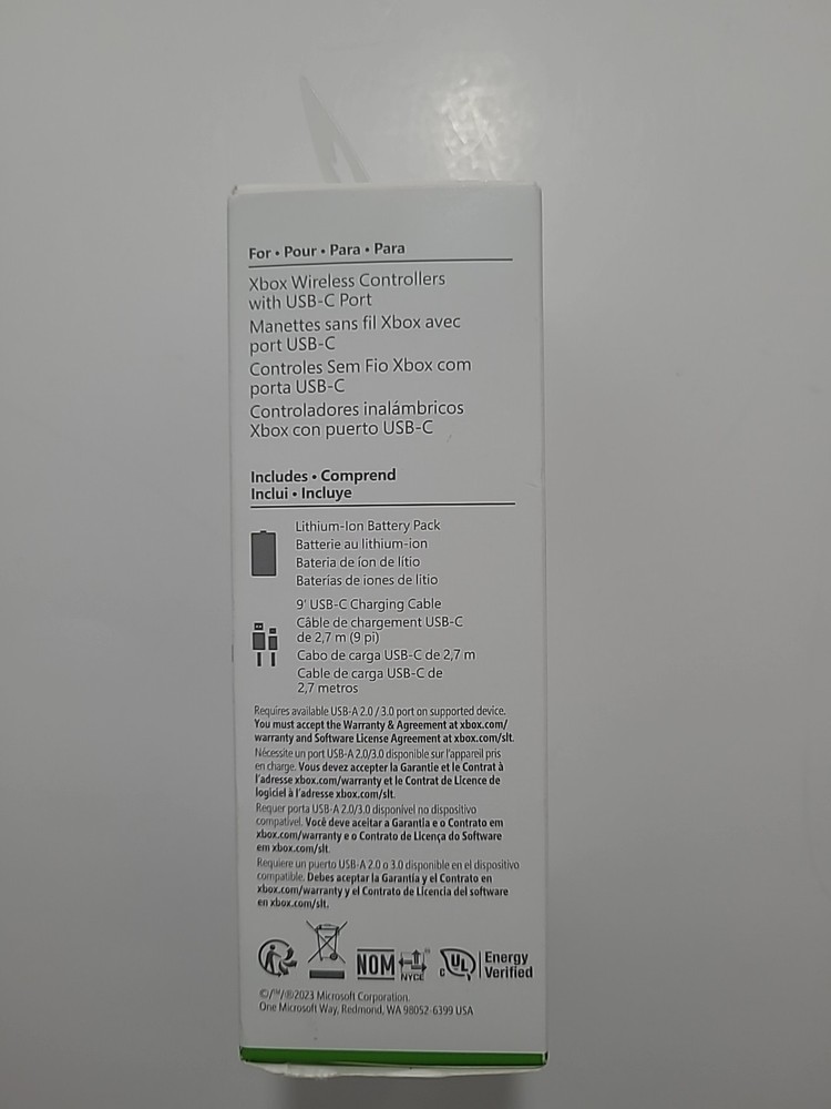Microsoft Xbox Rechargeable Battery + USB-C Cable