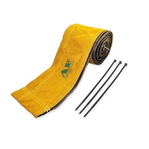 AllyProtect Flame Resistant Split Cowhide Leather TIG Cable 11.5 FT