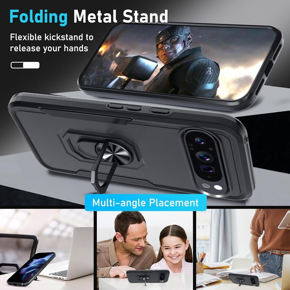 for Google Pixel 10 Pro XL Case with Screen Protector and Camera Lens Protector,