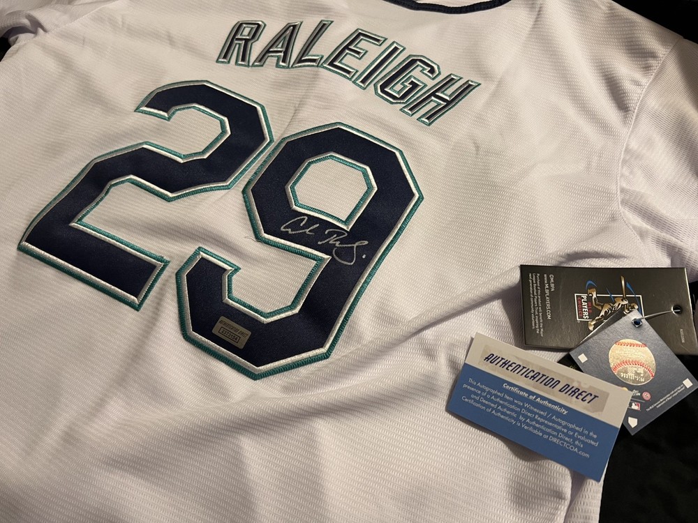 Cal Raleigh Signed Jersey Authenticated Mariners Auto