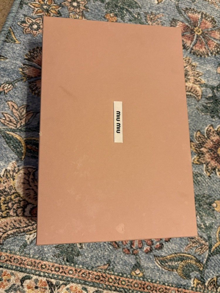 Authentic Miu Miu Shoe Box + 2 Dust Bags Replacement Packaging — Read