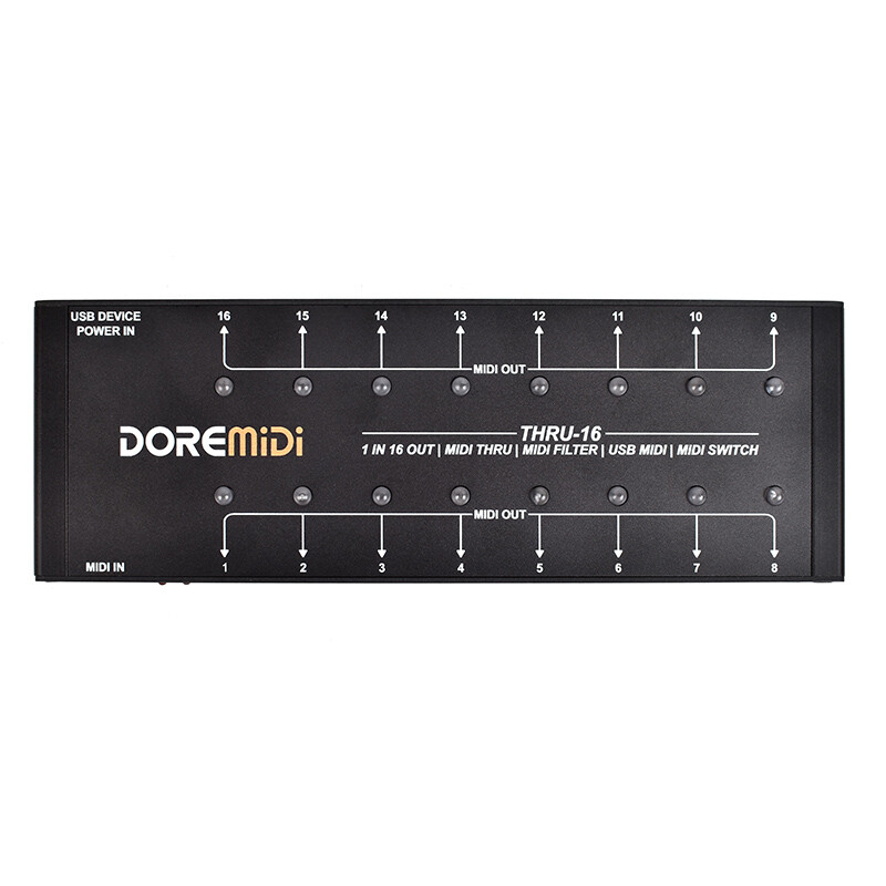 DOREMiDi MIDI THRU-16 Box Filter and Switch Controller