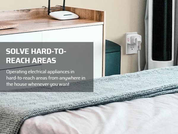 DEWENWILS Remote Control Electrical Outlet 3 Plug Wireless 100FT Wireless