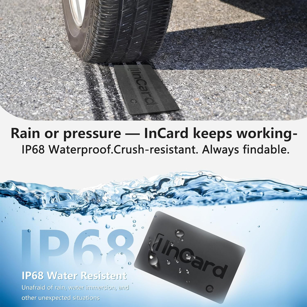 Wallet Tracker (Both iOS and Android) IP68 Bluetooth Smart Finder Card GPS Track