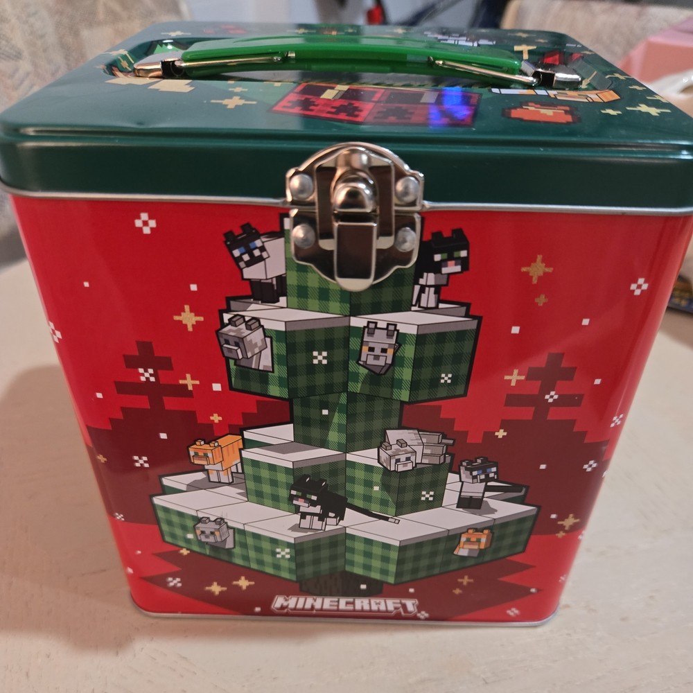 Tin Box Company Minecraft Stacking Cube Storage Fun Stash Box 5.75 Inches