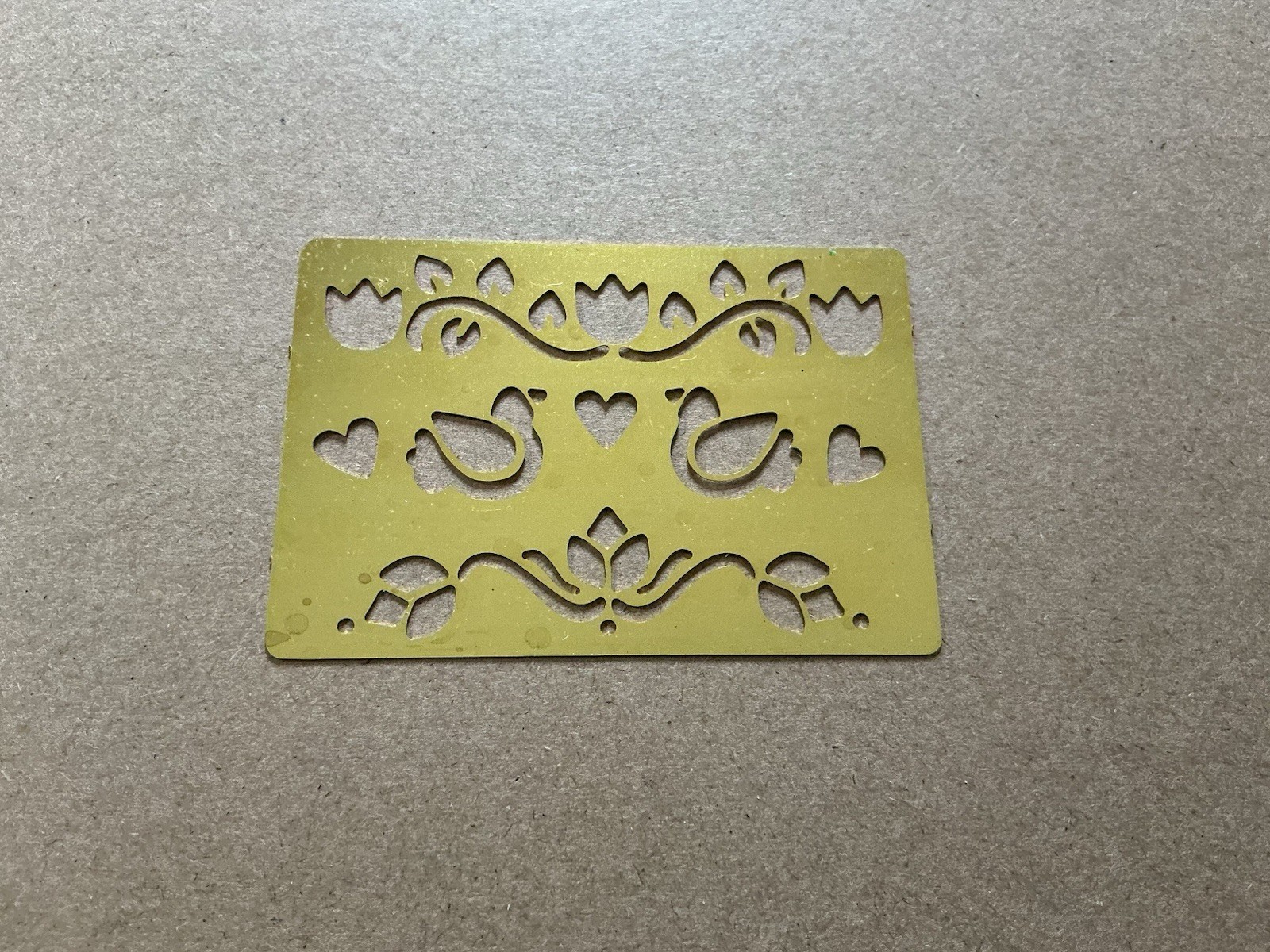 Vintage Scrapbook Light Box 8 Brass Stencils Tool-Wedding Baby Alphabet & More