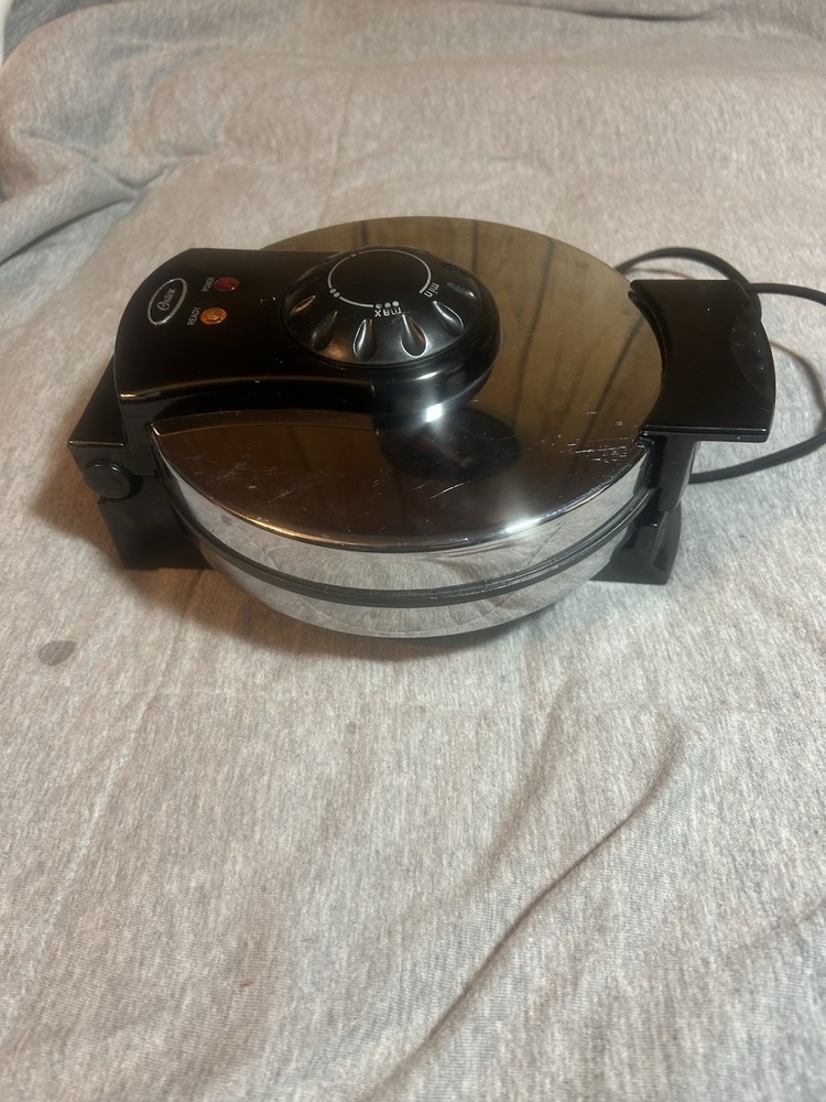 Oster Waffle Grill Model 3883 120V Counter Top Variable Temperature Tested Works