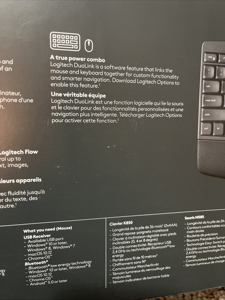 NEW/SEALED! Logitech MK825 Performance Wireless Mouse and Keyboard Combo