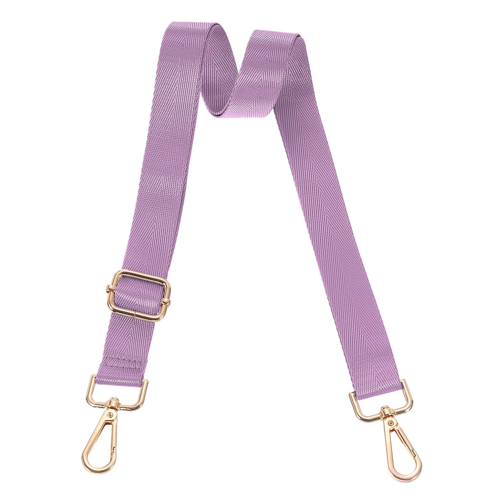 2.5cm Wide Shoulder Strap, Light Purple, Light Gold Pull Core Buckle
