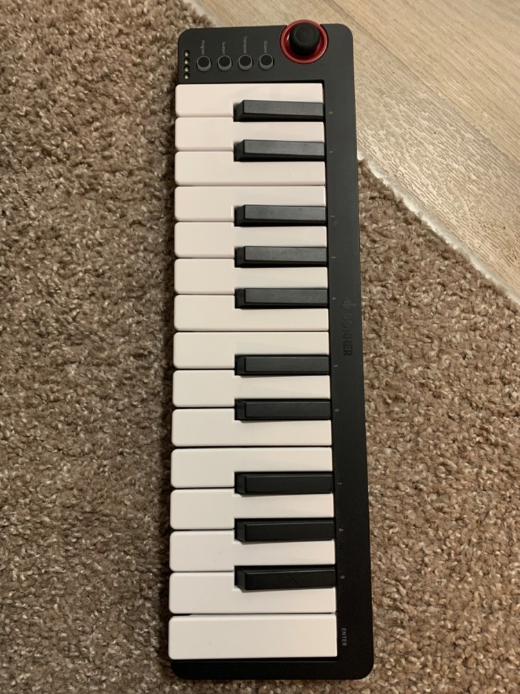 Donner N-25 Mini Midi Keyboard C Power-Pitch-Transpose-Program-Octave