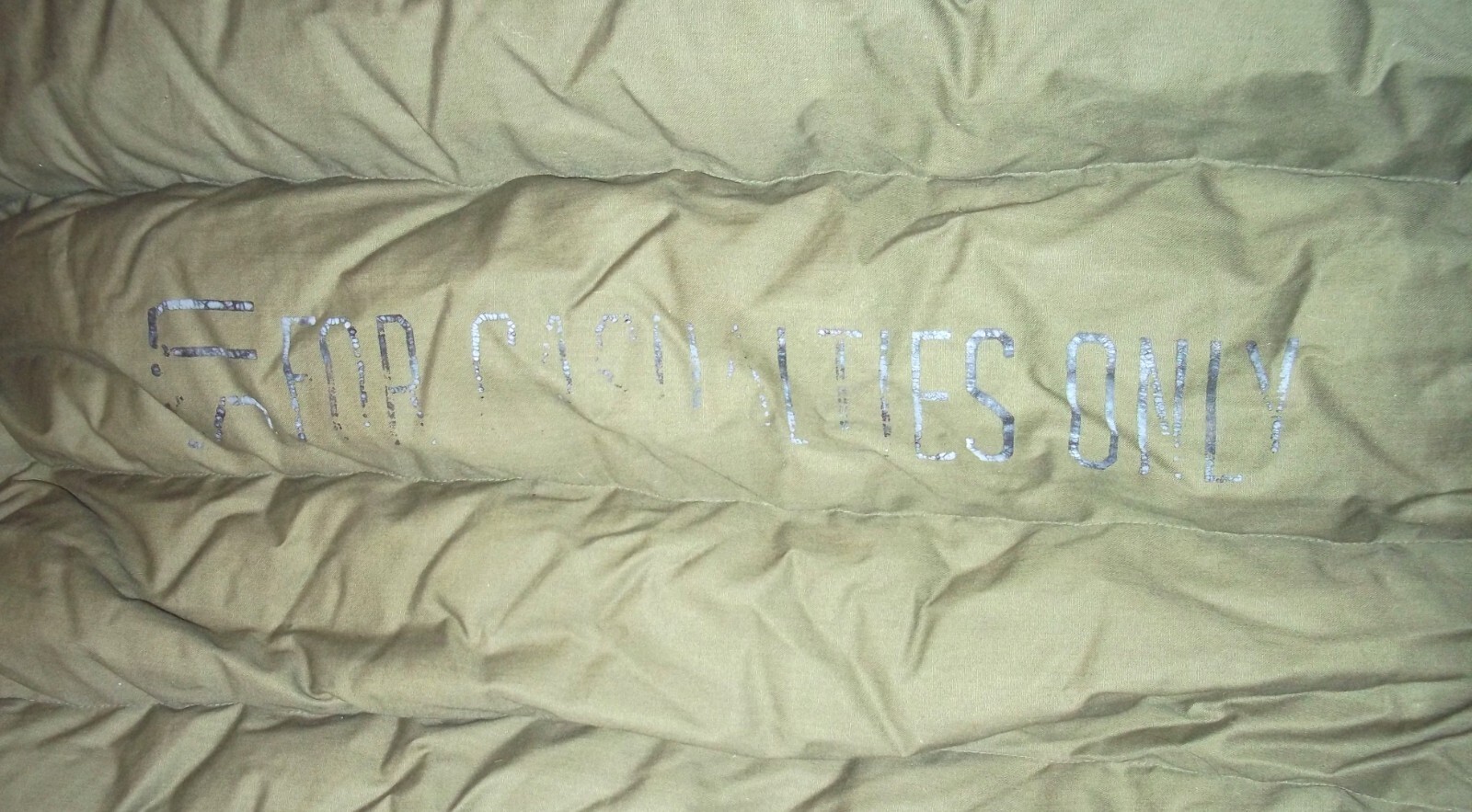 1950s Korean War US Military Casualty Sleeping Bag – Fur‑Lined – Rare Original