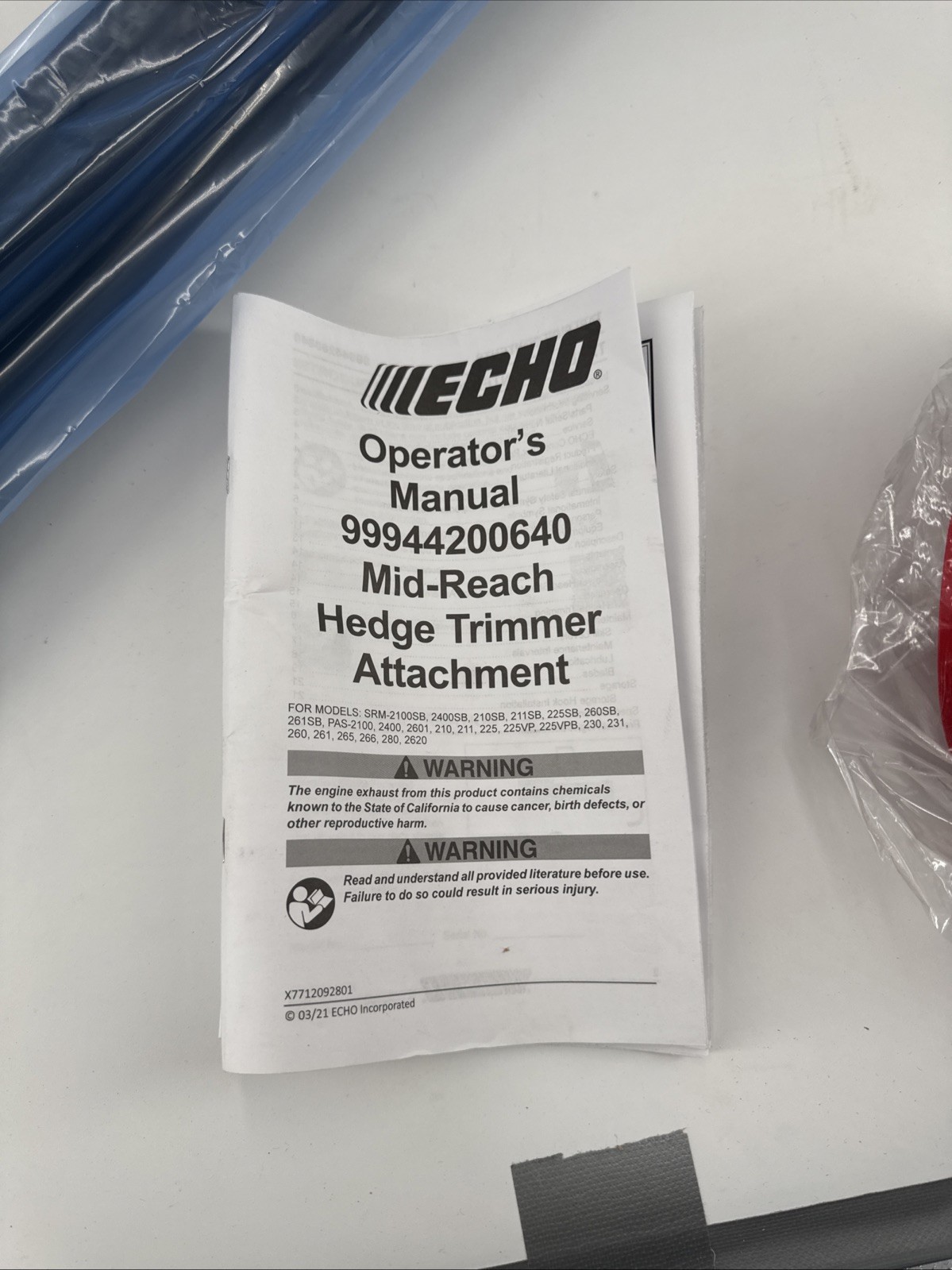 Echo 99944200640 Mid Reach Hedge Clipper Attachment for PAS Power Heads