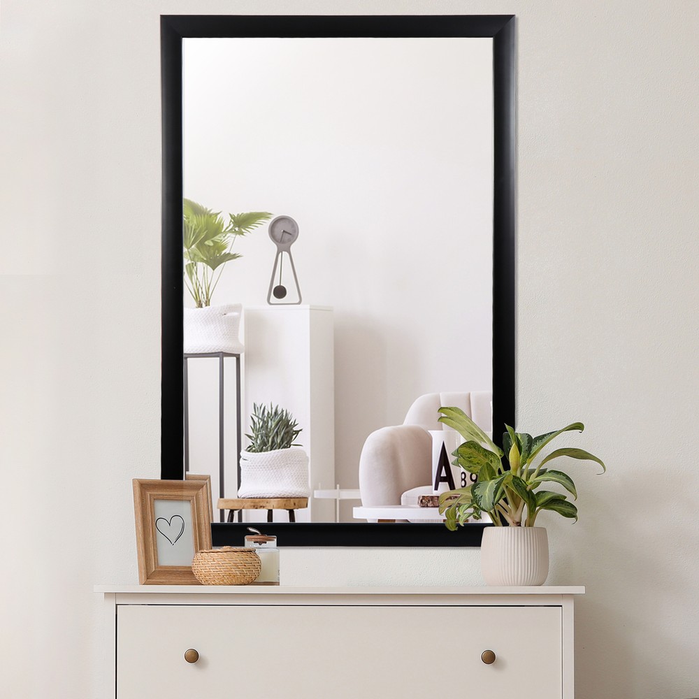 2PCS Bathroom Rectangular Wall Mounted Mirror PS Frame Vanity Mirror 24" x 36"
