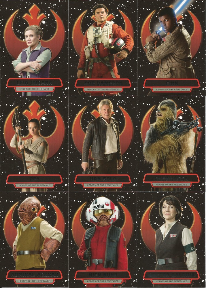 Star Wars Force Awakens Series 2 ~ MINI-MASTER SET (Base + Inserts) 163 cards