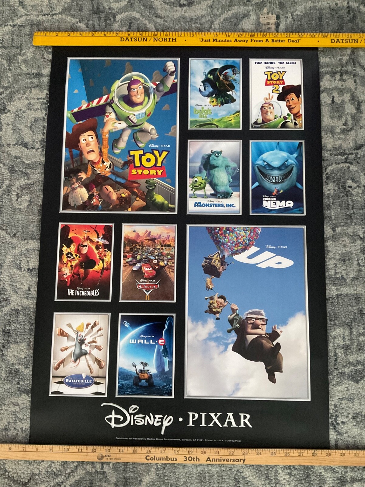 PIXAR disney 10 movie poster Toy Story Finding Nemo Incredibles Up a Bugs Life