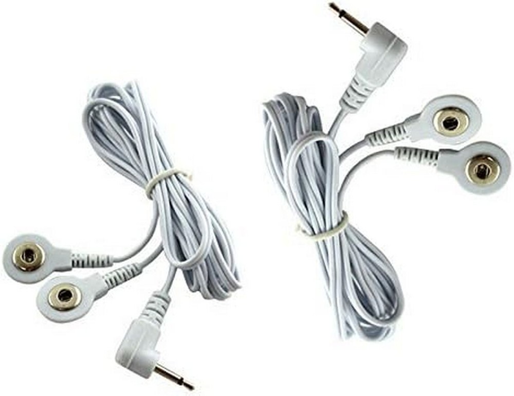Rectangular Massage pads Electrodes(8) with Cables for ELIKING Digital Massagers