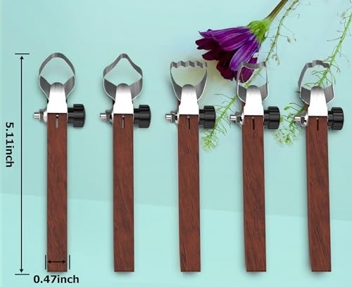 5 Pcs Pottery Handle Making Tools Set - Carving, Scraper & Clay Extruder for Mug