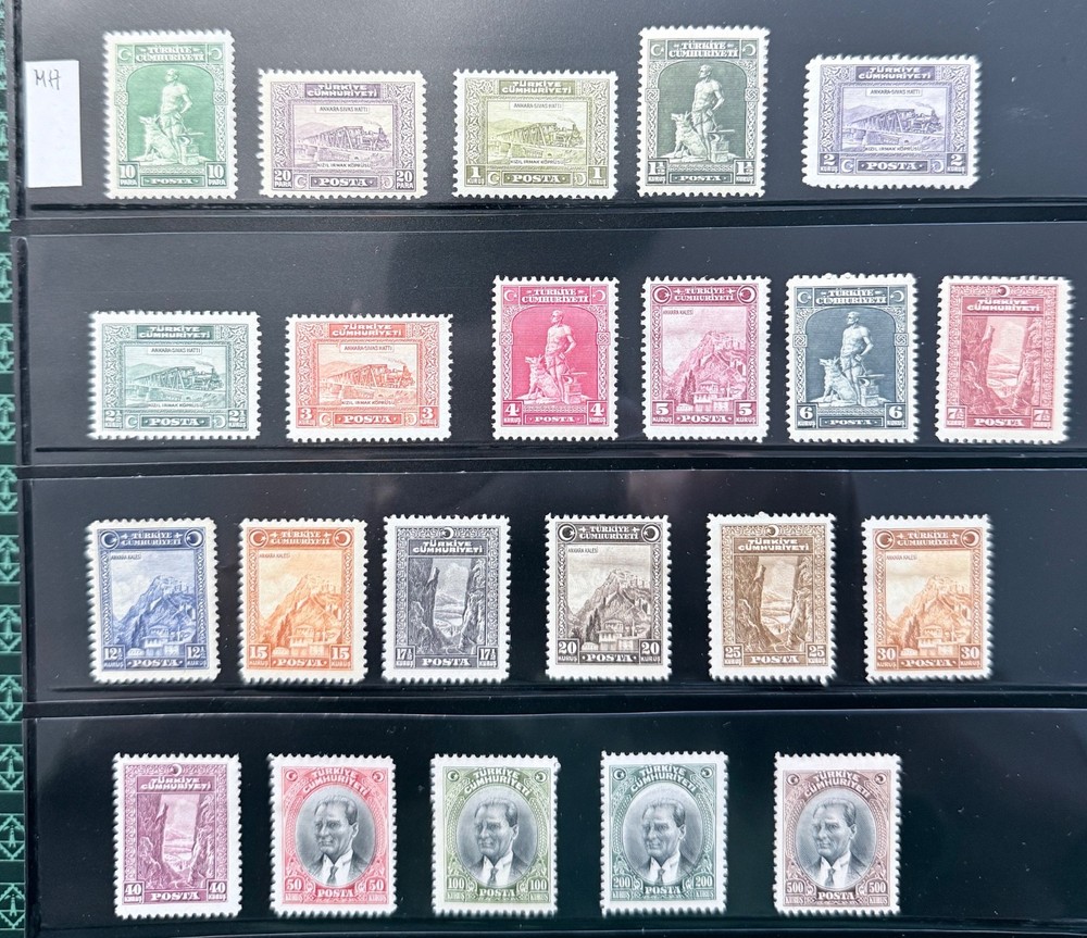 1930 TURKEY STAMPS COMPLETE MINT HINGED SET