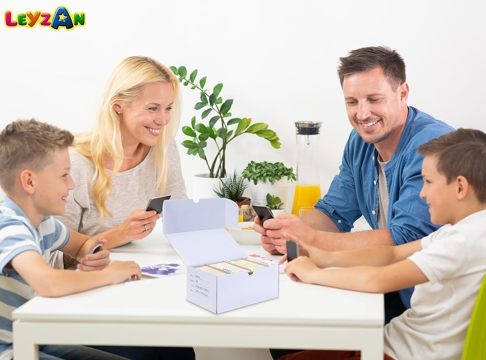 Eco-Friendly 8-Pack Card Storage Solution - Foldable & Sturdy 1000 Card Capacity