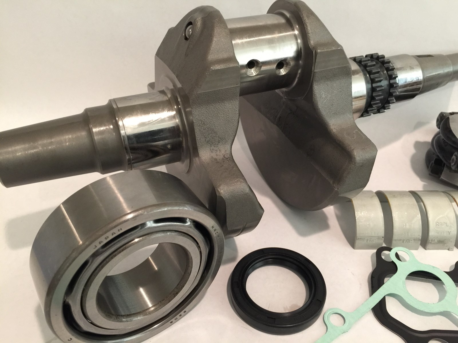 Kawasaki KFX700 KFX Bottom End Hotrods Crank Rods Rebuild NGK Plugs Cam Chains