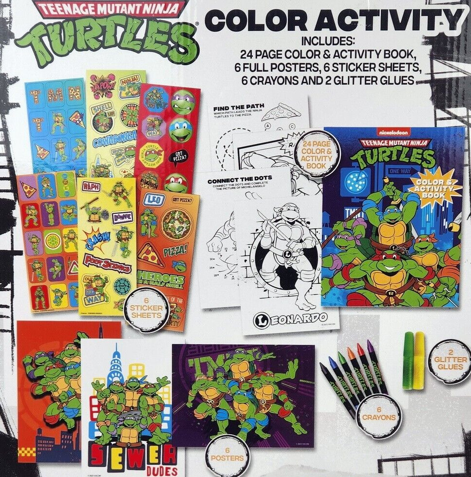 Nickelodeon TMNT Color Activity Set