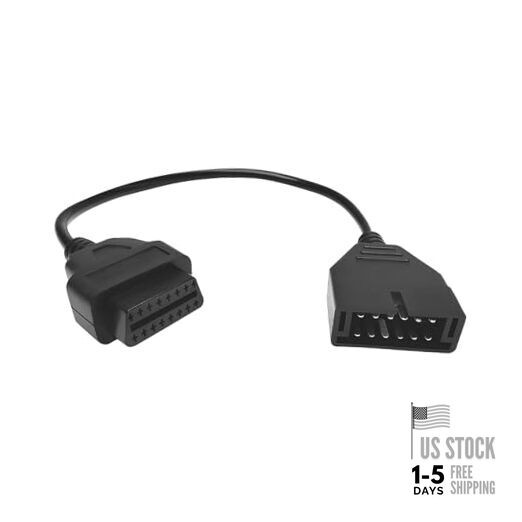 OBD1 to OBD2 Adapter, Auto Cable Code Reader Diagnostic 16.14×1.83 inch