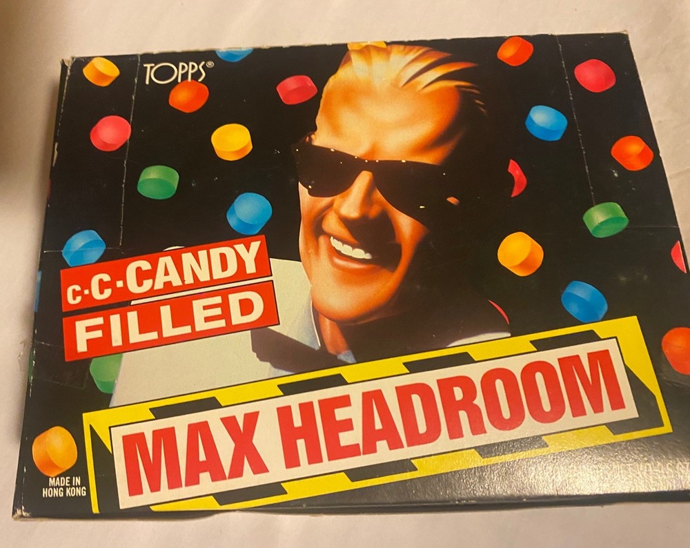 Vintage Topps Max Headroom Candy Display Box & Plastic Insert 1987 No Candy