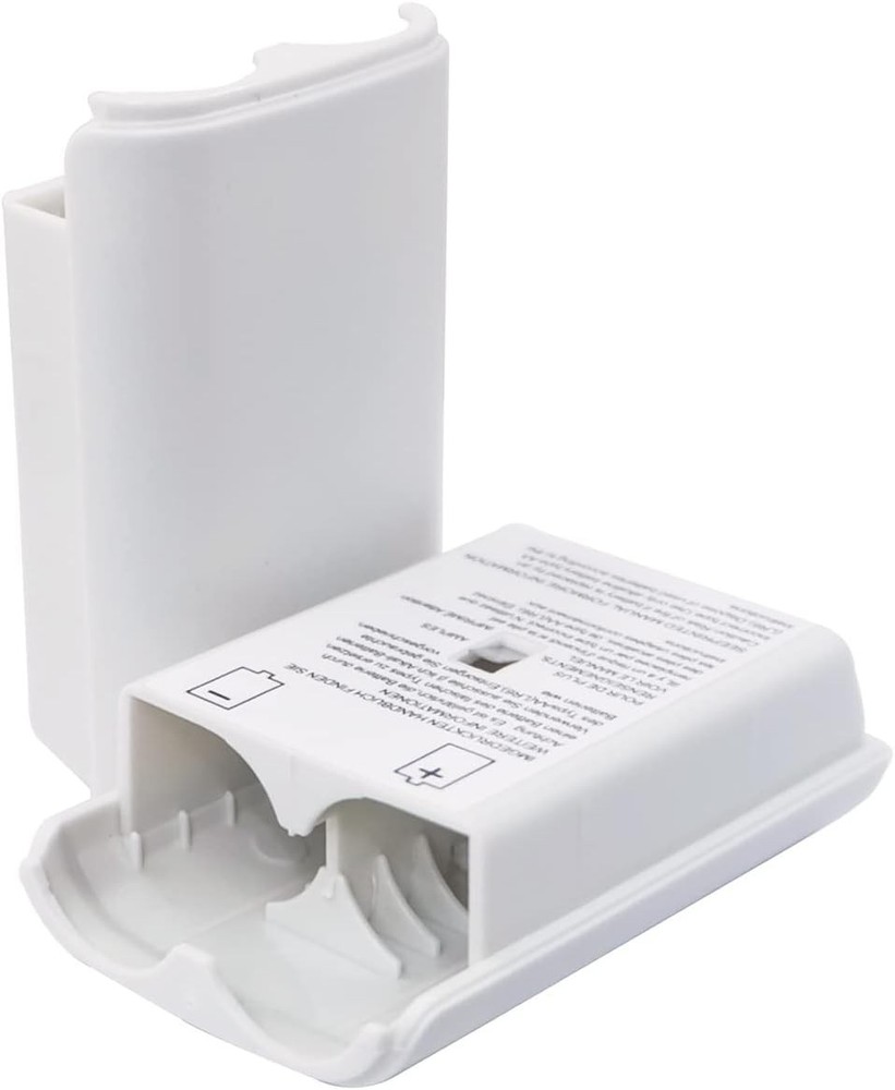Protective 4X Battery Pack Shell Cases for Xbox 360 Wireless Controllers - White