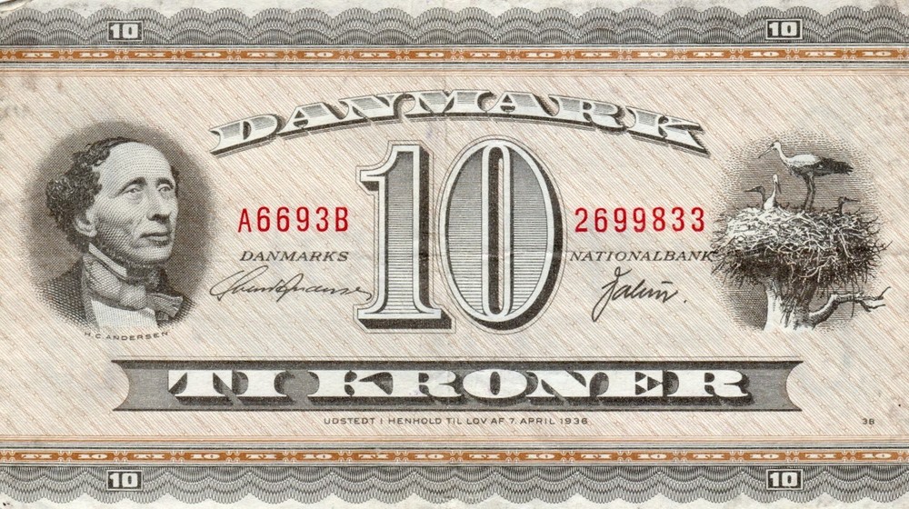 Banknote Denmark P43d 10 Kroner 1952