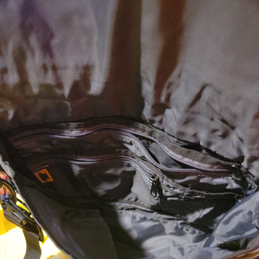 P3- mountain smith, black and gray bag