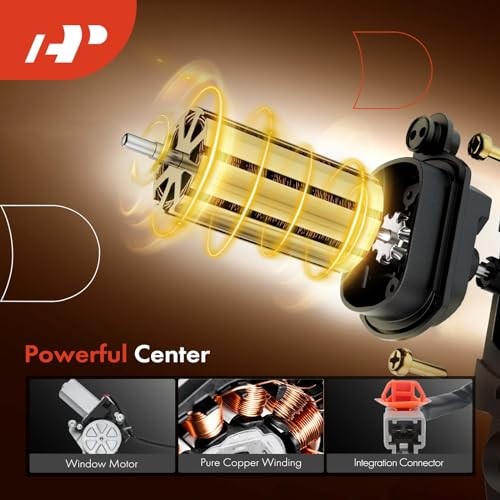 Electric Power Window Regulator with Motor Front Passenger Side (RH)