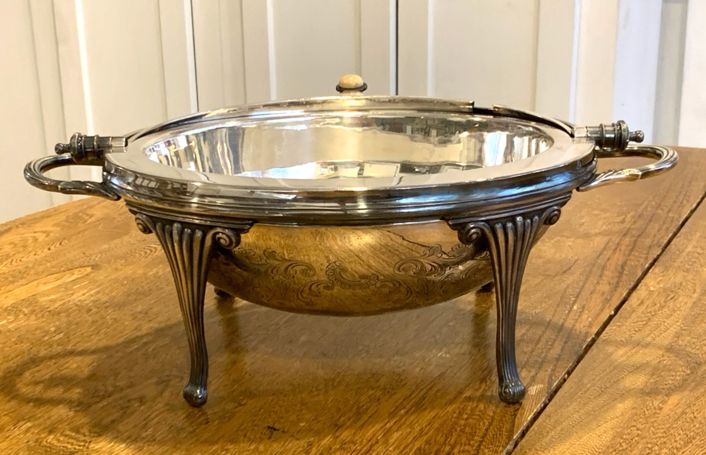 Antique Barker Bro. Silver-Plated Dome Server
