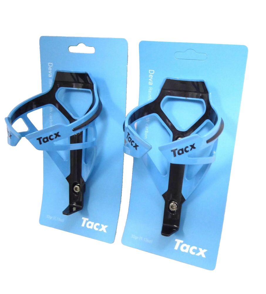 Tacx Deva Water Bottle Cages Pair Light Blue
