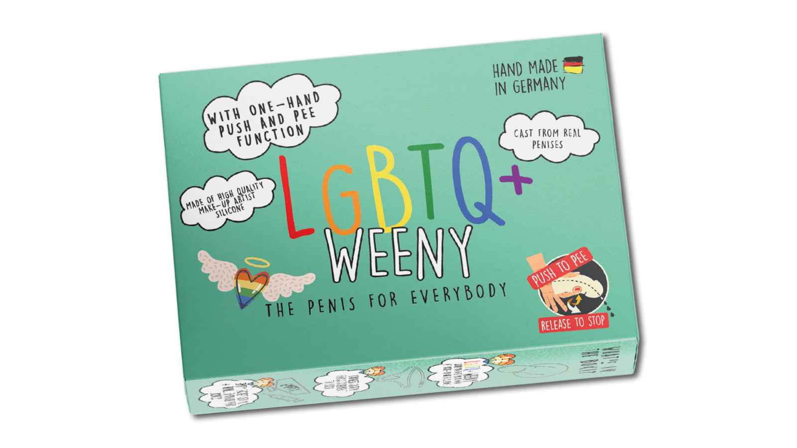 LGBTQ+ Weeny Fake Penis Strap-On Original CleanU Screeny Weeny * * Topseller * *