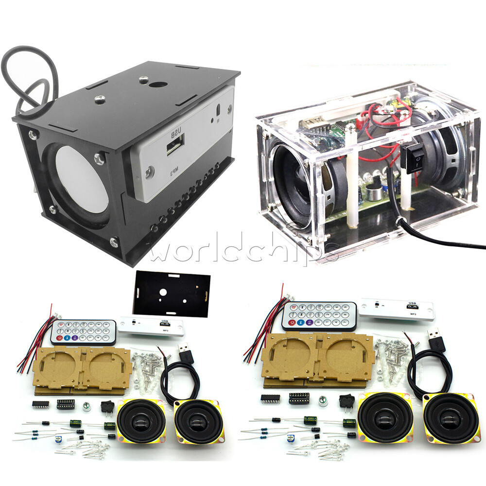 DIY Bluetooth Speaker Kits Assembly Component For Electronics Project Practice